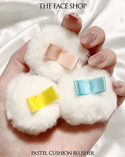 パステルクッションブラッシャー/THE FACE SHOP/パウダーチークを使ったクチコミ(5枚目)