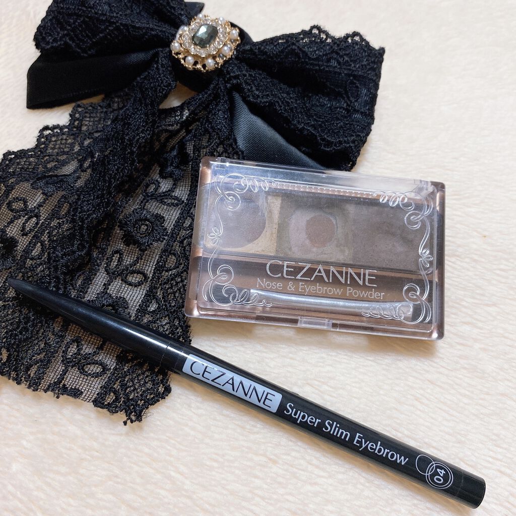 ノーズ＆アイブロウパウダー/CEZANNE/パウダーアイブロウを使ったクチコミ（2枚目）