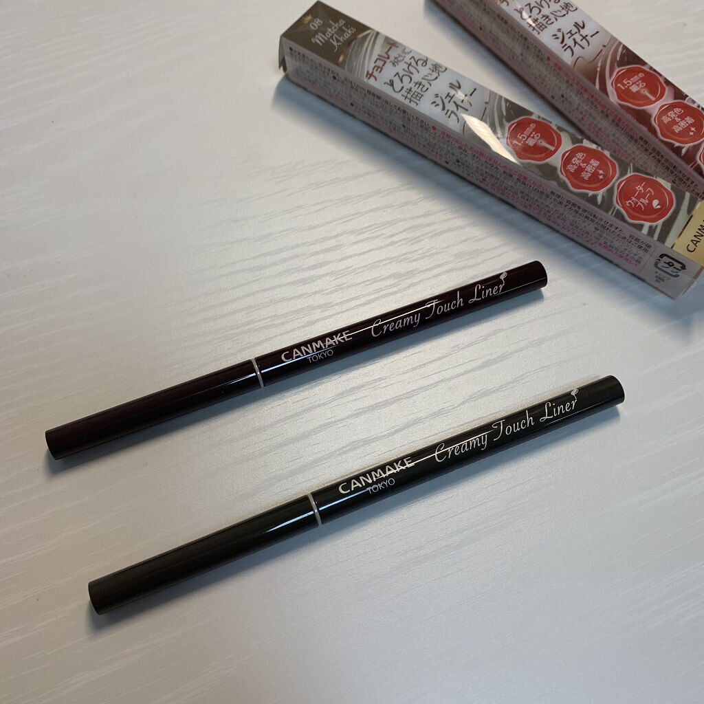 クリーミータッチライナー/キャンメイク/ジェルアイライナーを使ったクチコミ（3枚目）