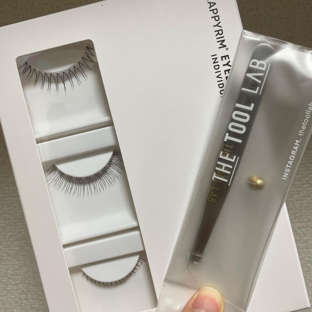 ハッピーリム アイラッシュ インディビジュアル/THE TOOL LAB/つけまつげを使ったクチコミ(4枚目)