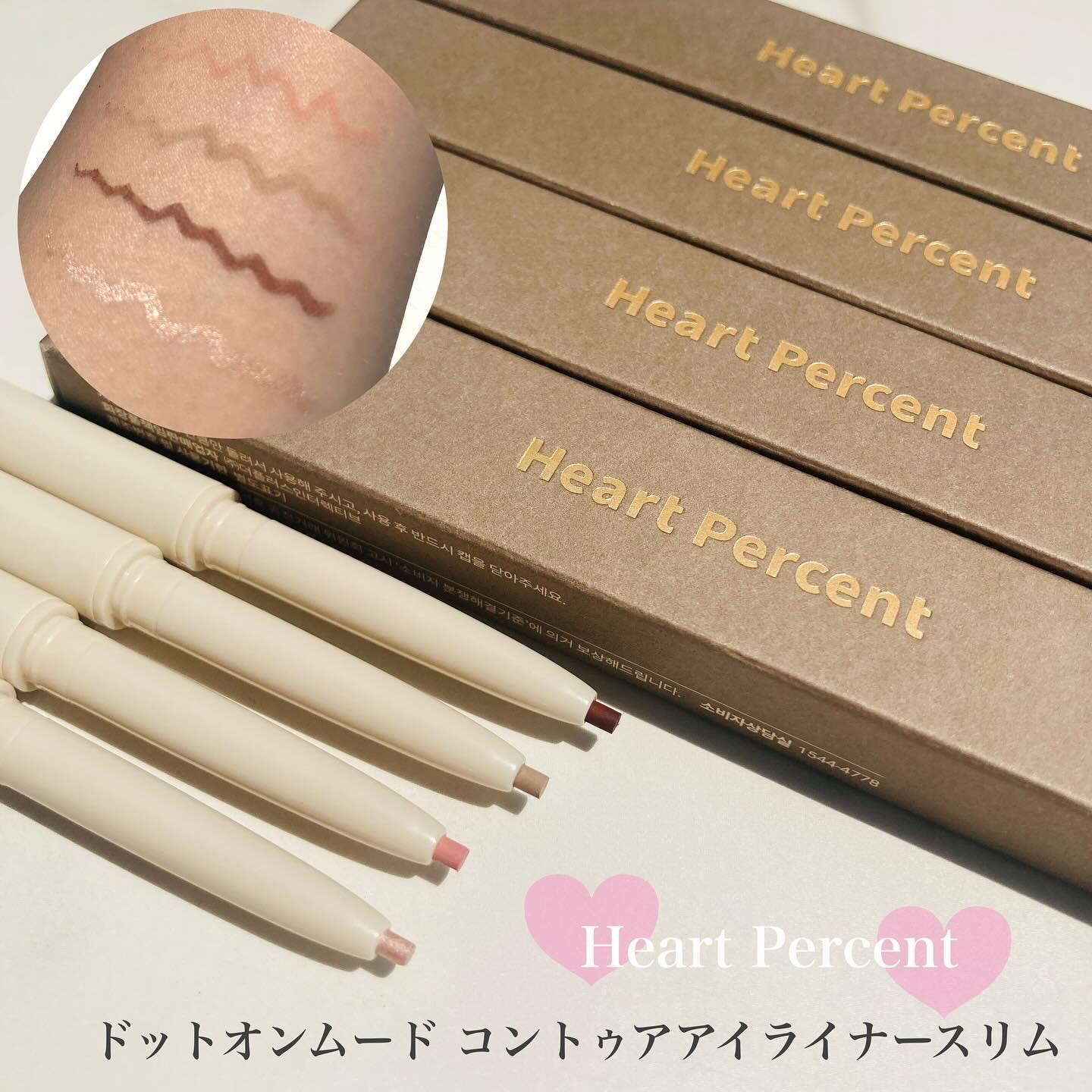 ドットオンムードコントゥアアイライナースリム/Heart Percent/ジェルアイライナーを使ったクチコミ（1枚目）