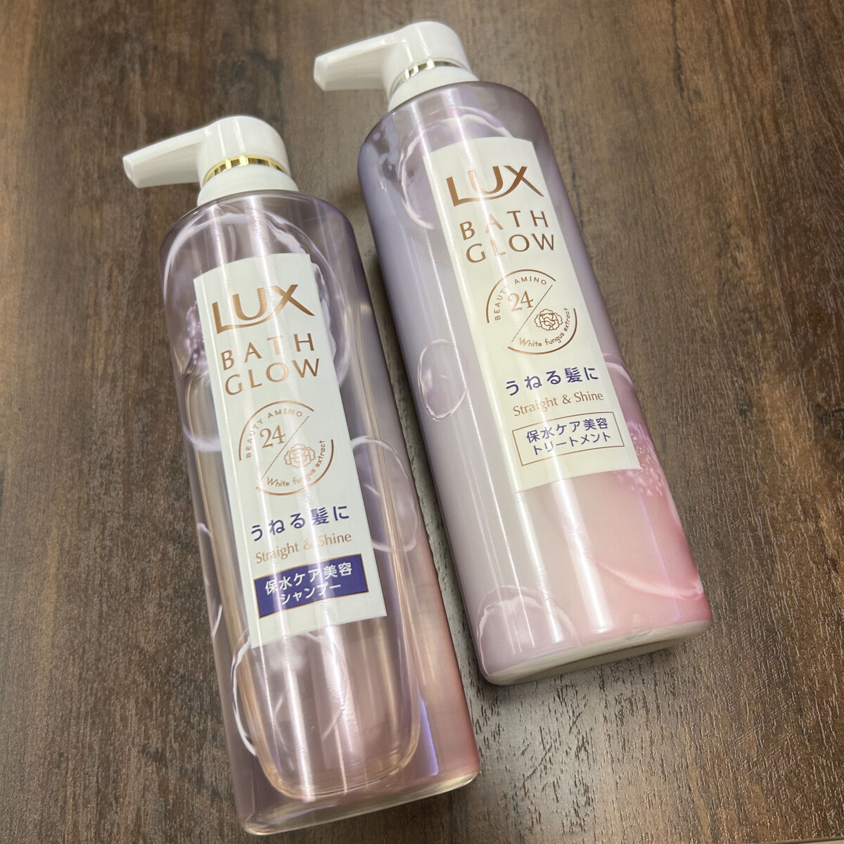 バスグロウ ストレート&シャイン シャンプー/トリートメント/LUX/市販シャンプーを使ったクチコミ（1枚目）