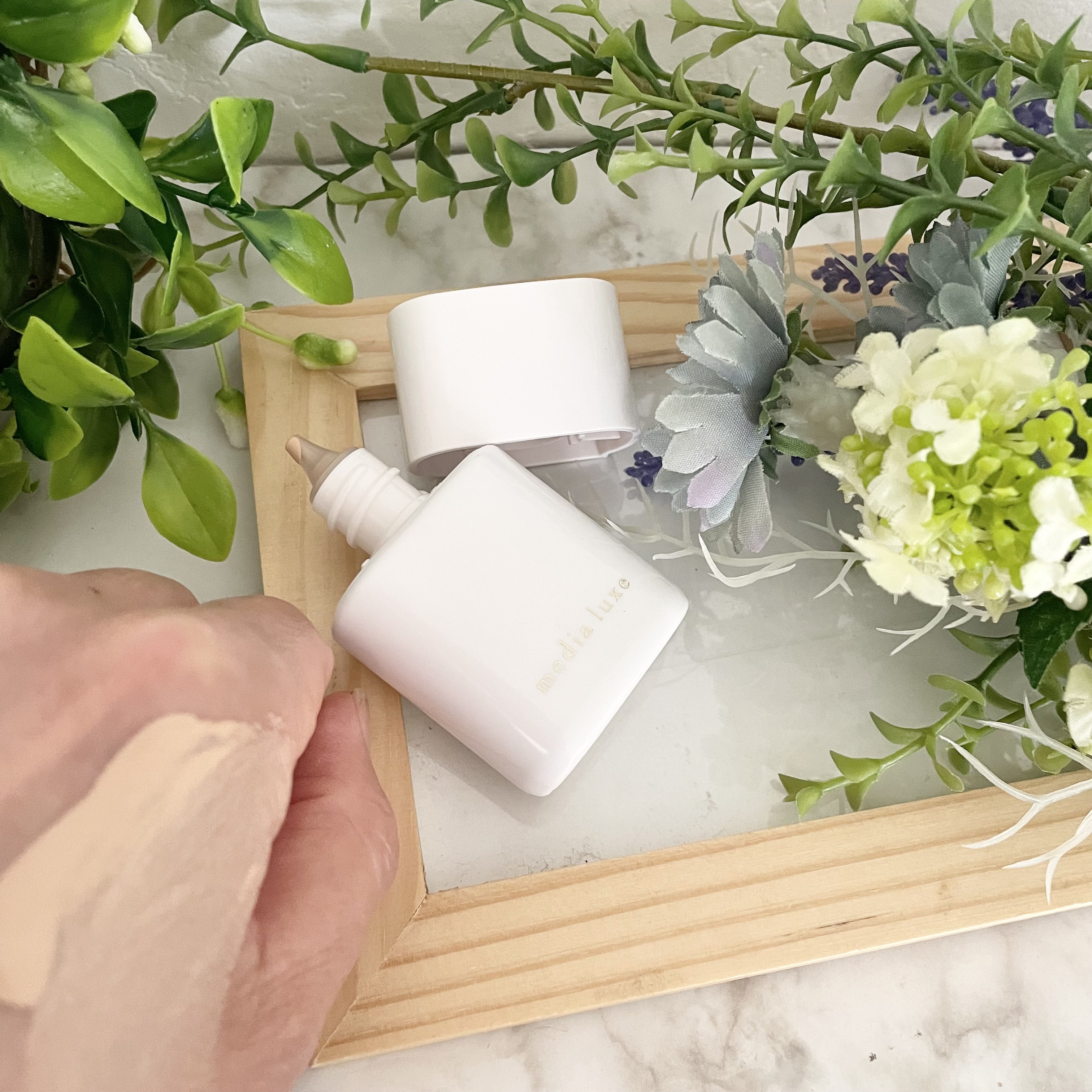 リキッドファンデーション/media luxe/リキッドファンデーションを使ったクチコミ（3枚目）