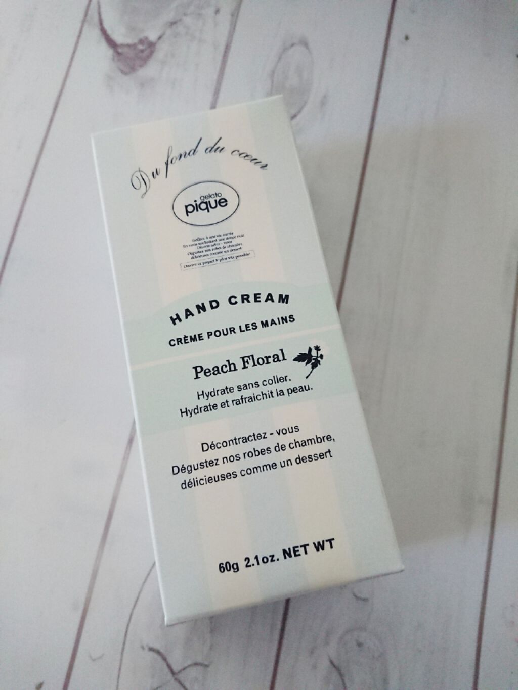 ハンドクリーム CRM(ピーチフローラル)/ジェラートピケ/ハンドクリームを使ったクチコミ（2枚目）