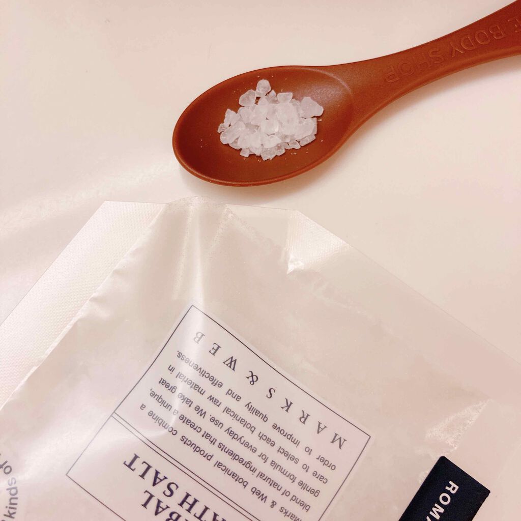 ハーバルバスソルト カモミール/MARKS&WEB/入浴剤を使ったクチコミ（3枚目）