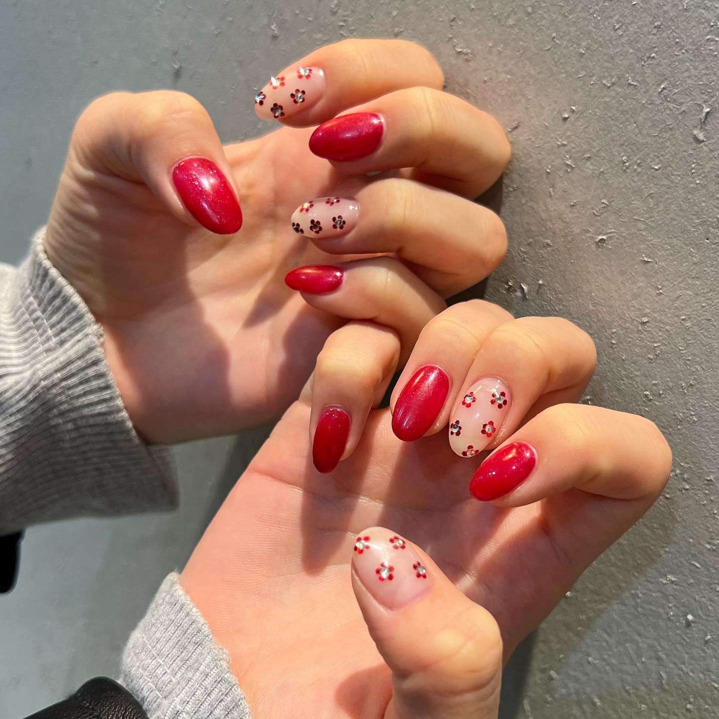 #クリスマスネイルのネイルデザイン