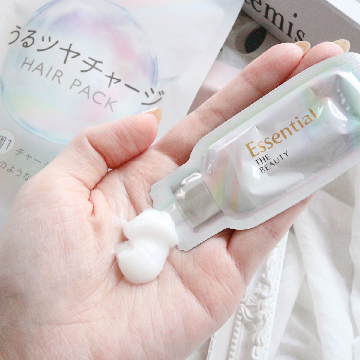 ザビューティ うるツヤチャージヘアパック/エッセンシャル/ヘアマスク・ヘアパックを使ったクチコミ(6枚目)