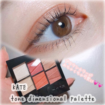 トーンディメンショナルパレット/KATE/メイクアップキットを使ったクチコミ(1枚目)