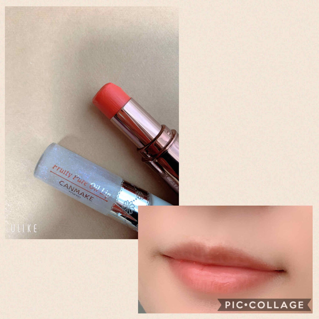 フルーティーピュアオイルリップ/キャンメイク/リップグロスを使ったクチコミ（2枚目）
