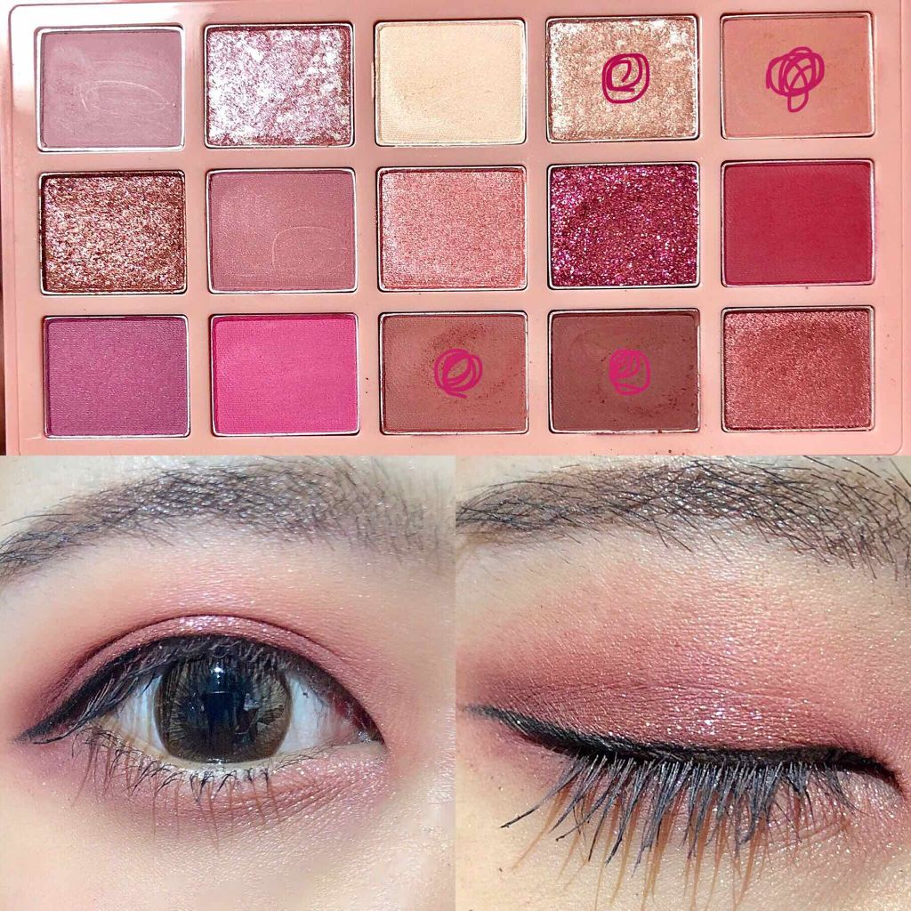 プレイカラーアイパレット ローズボム/ETUDE/アイシャドウパレットを使ったクチコミ（3枚目）