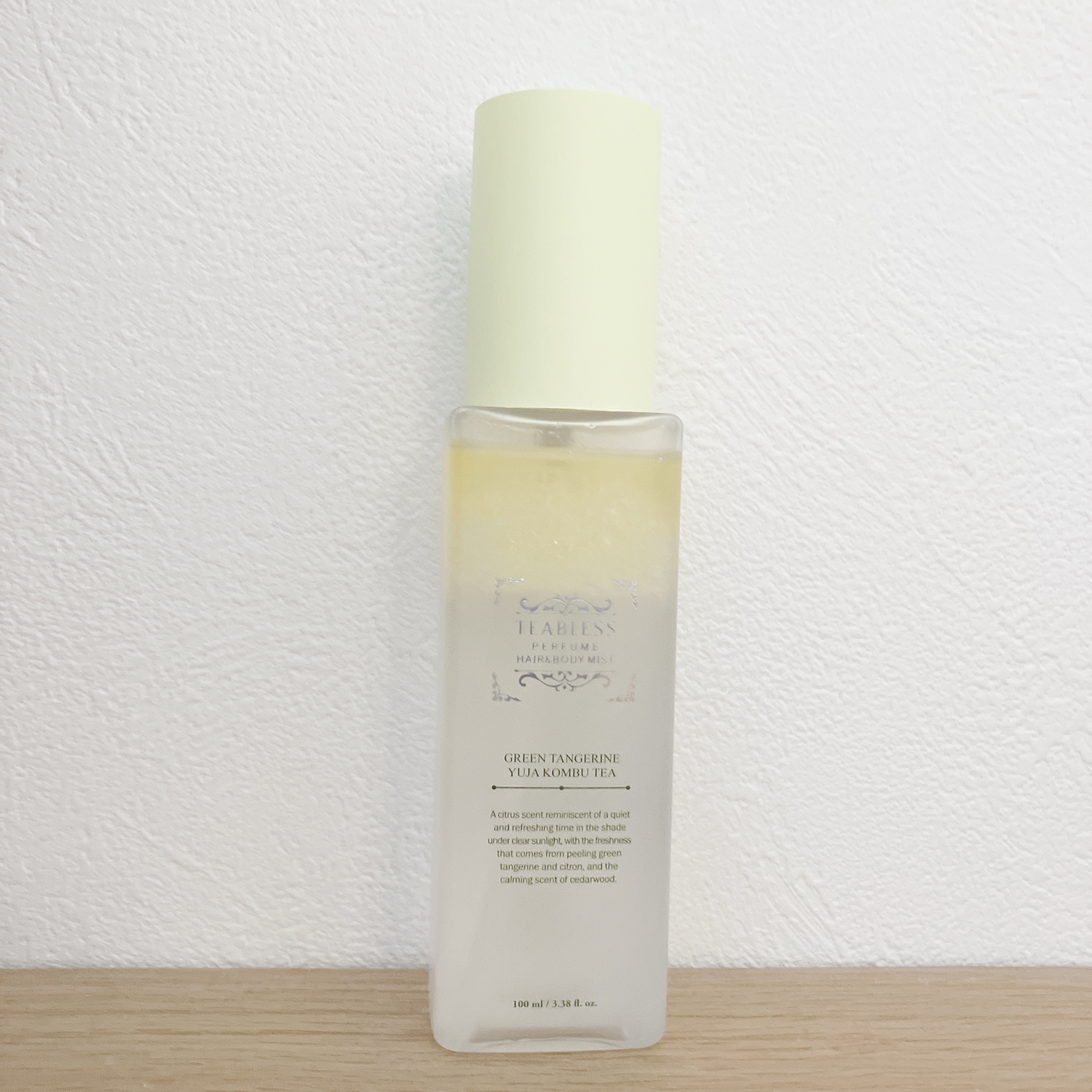 清柑柚子コンブチャパフュームヘア&ボディミスト/TEABLESS/ヘアミストを使ったクチコミ（2枚目）