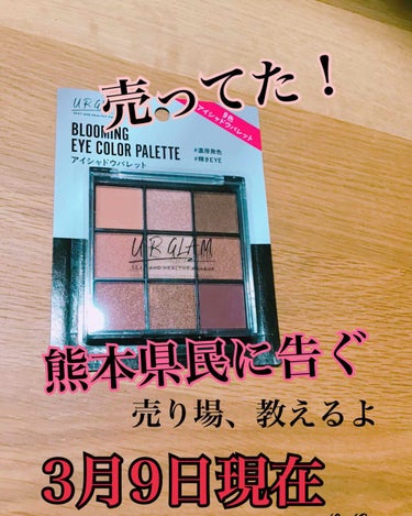 UR GLAM　BLOOMING EYE COLOR PALETTE/U R GLAM/アイシャドウパレットを使ったクチコミ（1枚目）