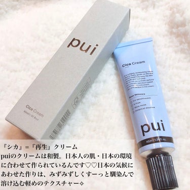 PUI cica creamのクチコミ「和製シカクリーム知ってる？
ニキビや肌荒れだけじゃない。土台からキメを整えて綺麗にしてくれる🧖.....」（2枚目）