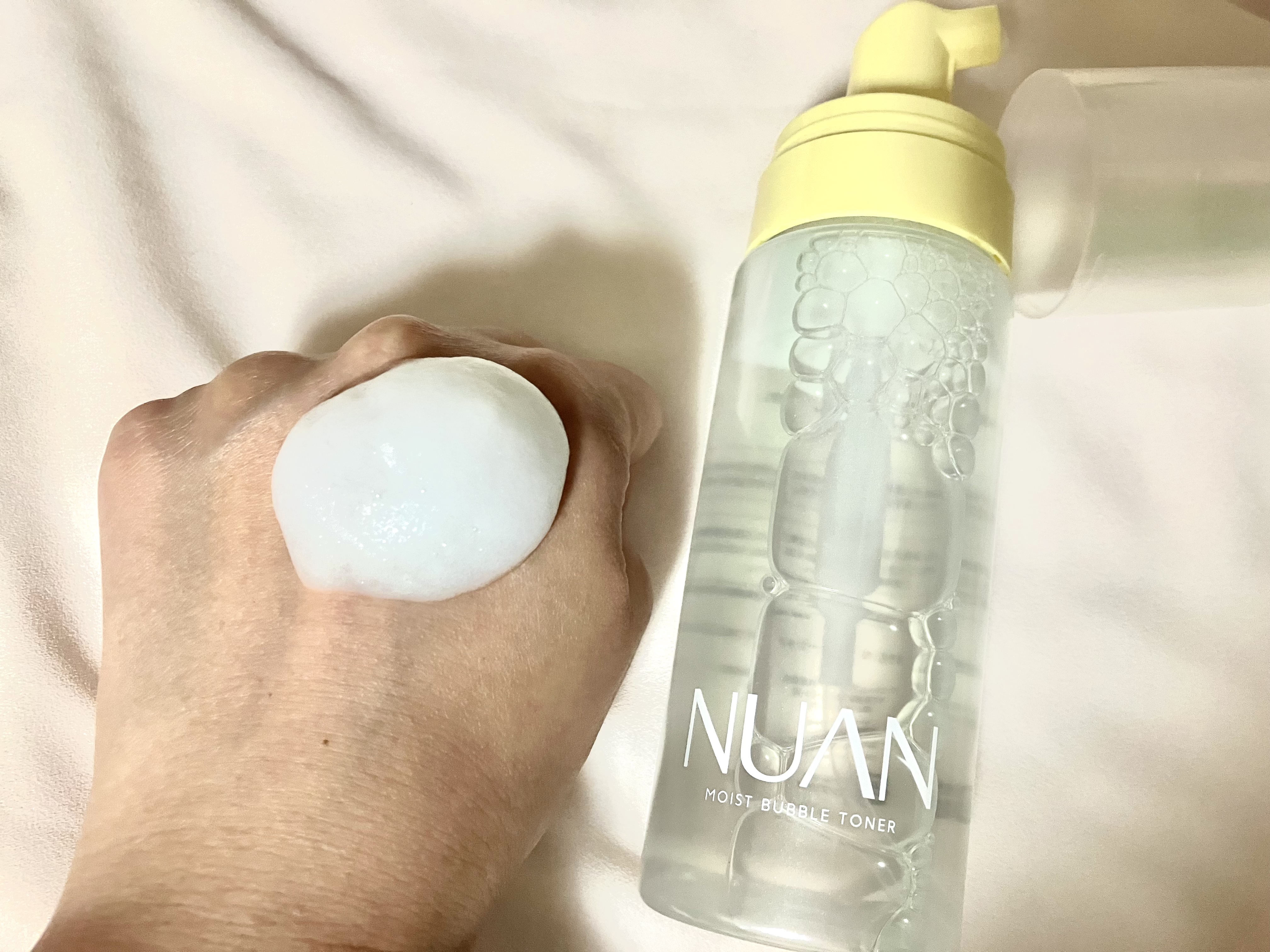 浸透バブル化粧水/NUAN/化粧水を使ったクチコミ（2枚目）