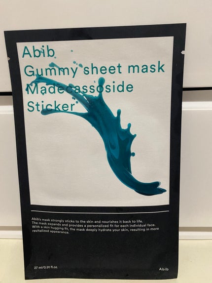 ガムシートマスクパック マデカソサイドステッカー/Abib /シートマスク・パックを使ったクチコミ(1枚目)