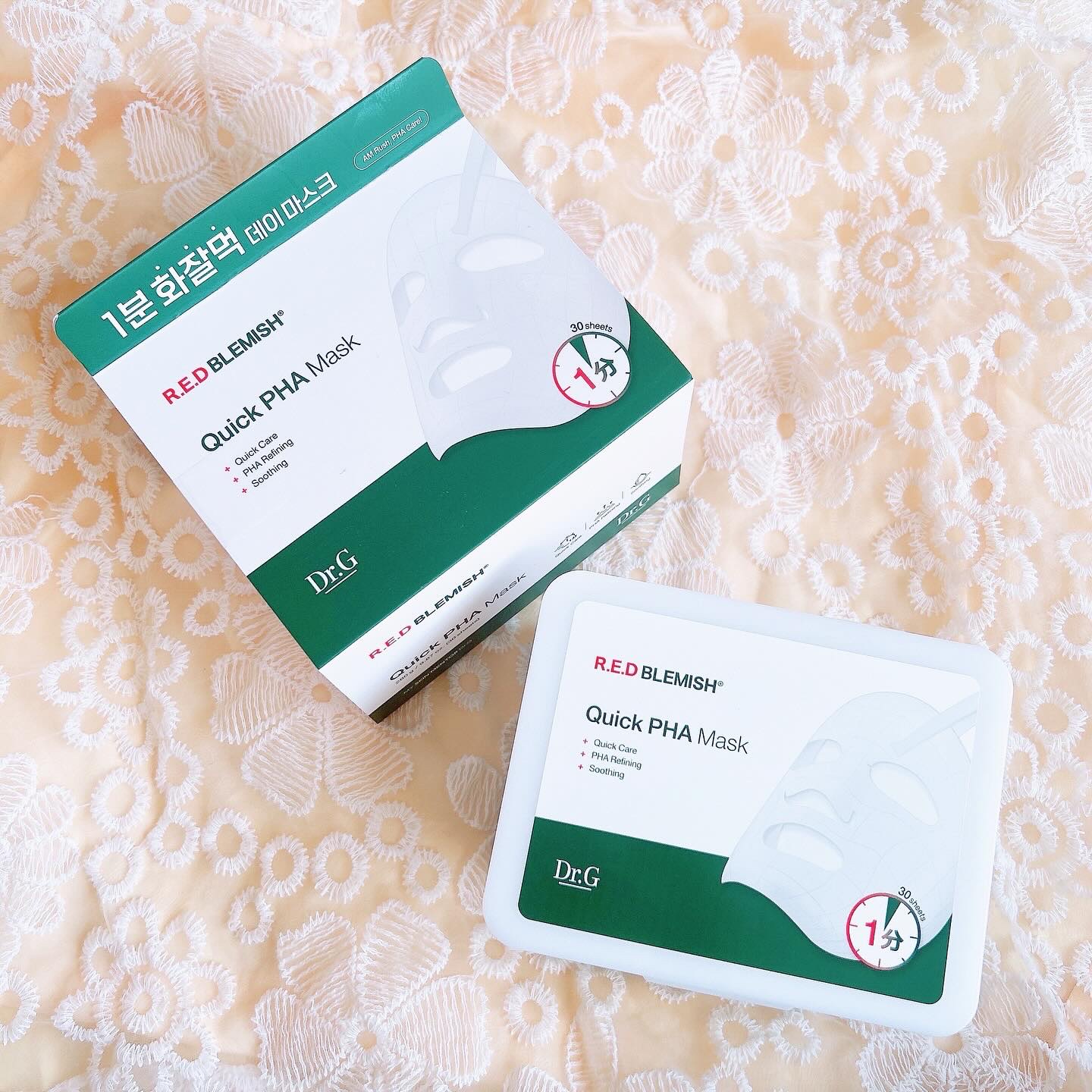 レッドブレミッシュクイックPHAシートマスク/Dr.G/シートマスク・パックを使ったクチコミ（2枚目）