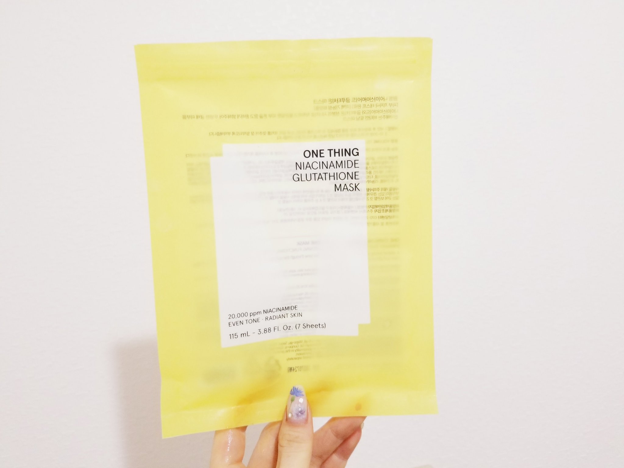 ナイアシンアミドグルタチオンマスク/ONE THING/シートマスク・パックを使ったクチコミ（1枚目）