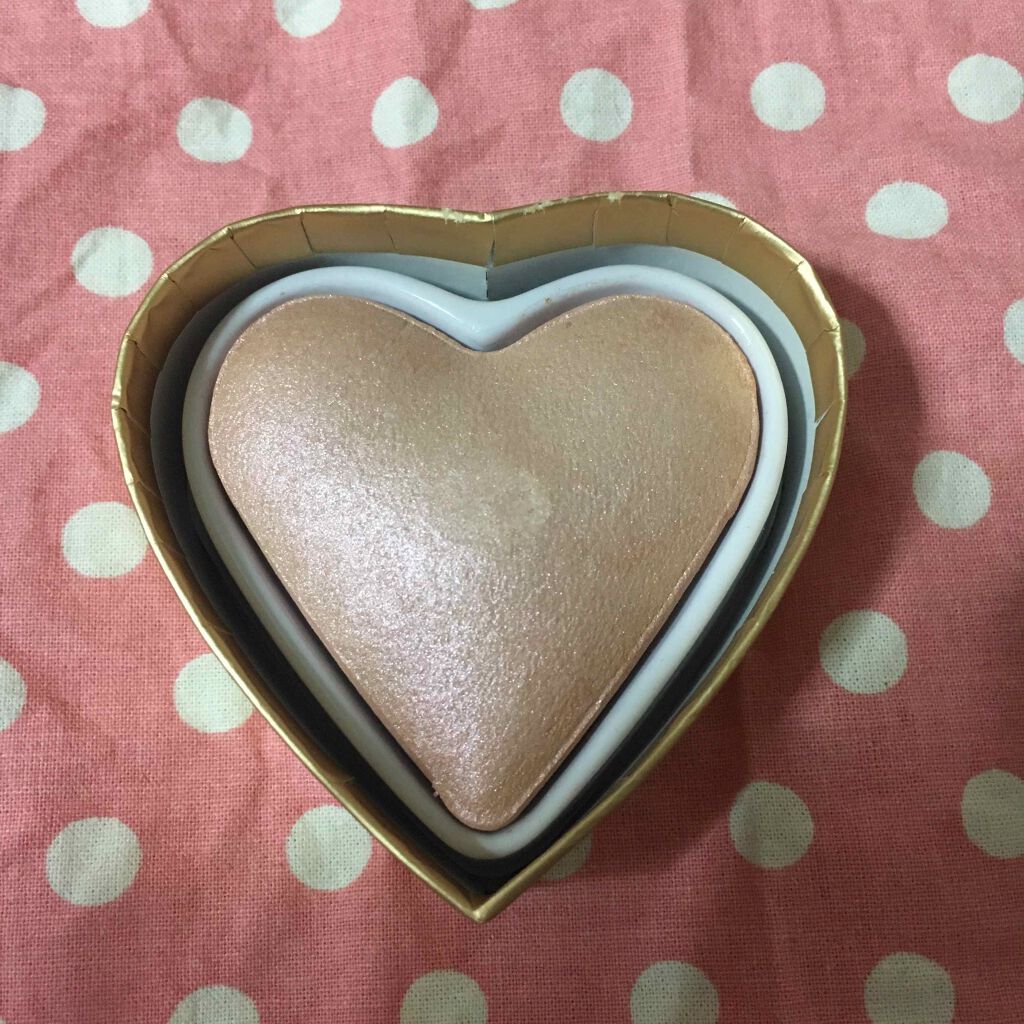 ハートハイライター ゴッデス オブ ラブ/MAKEUP REVOLUTION/パウダーハイライトを使ったクチコミ(3枚目)