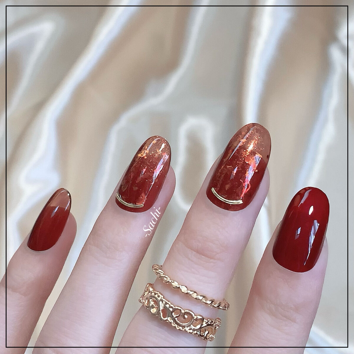 シャインオンミーネイルカラー SE19.メルローワイン/Dear.A/マニキュアを使ったクチコミ（2枚目）