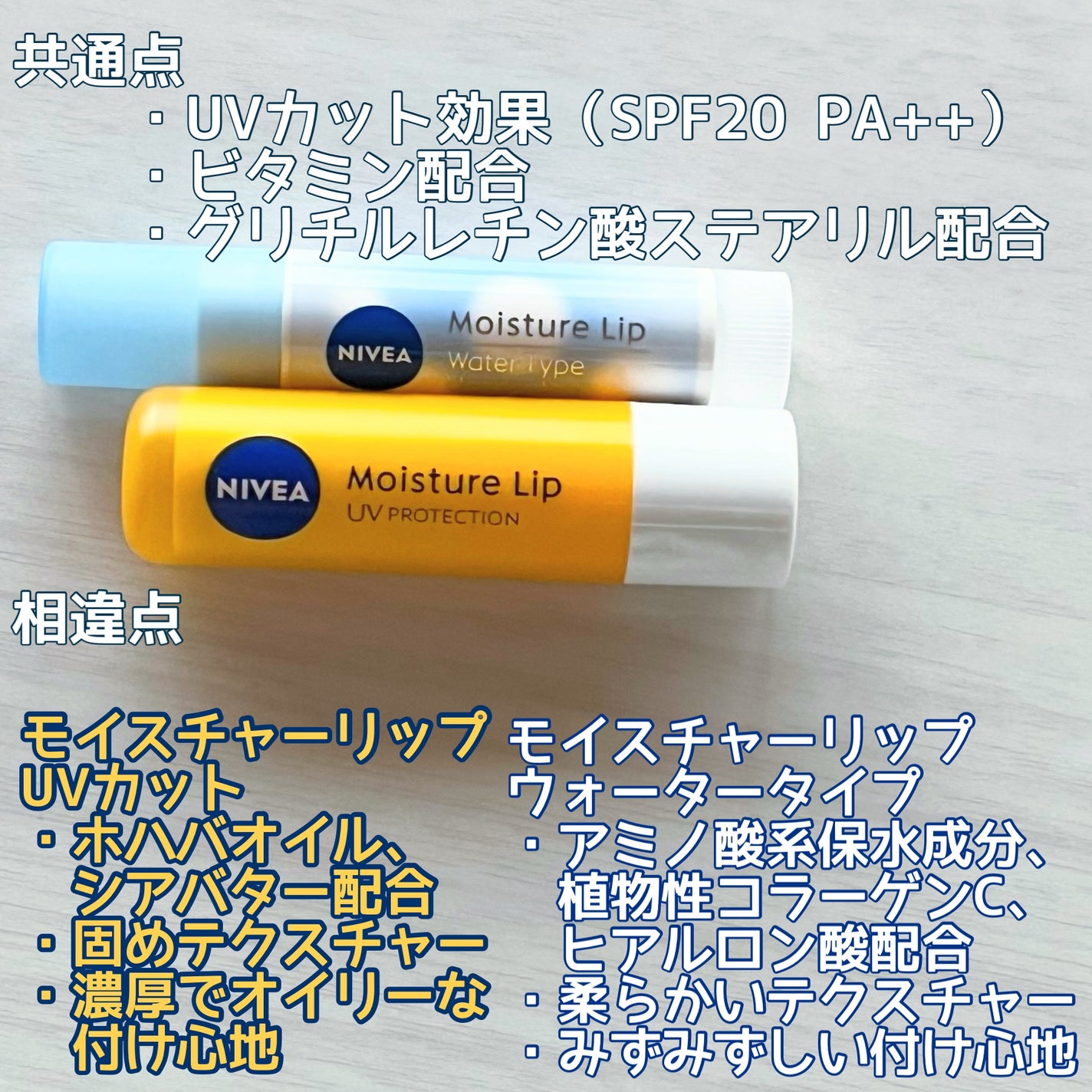 モイスチャーリップ UV/ニベア/リップクリームを使ったクチコミ(2枚目)