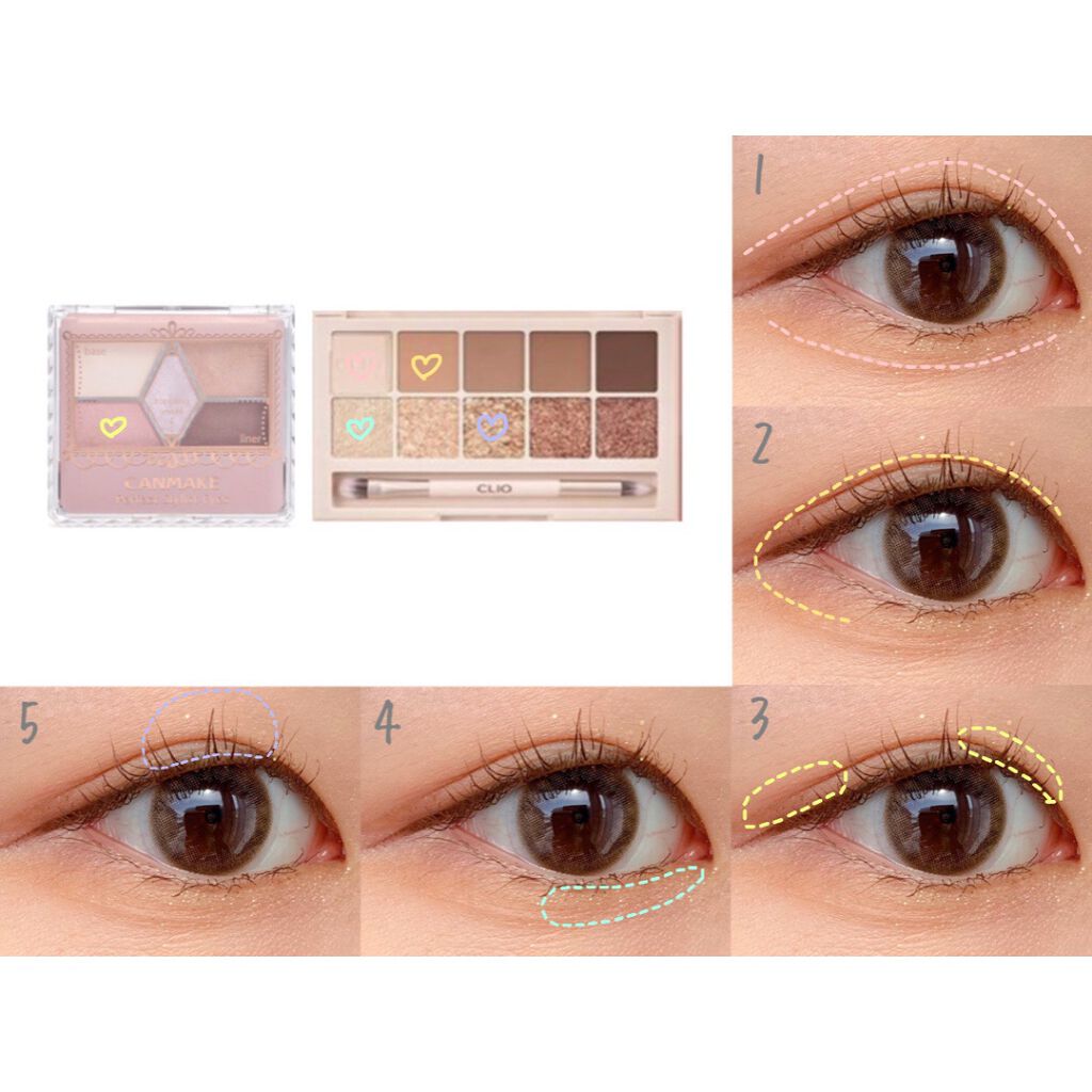 【旧品】パーフェクトスタイリストアイズ/キャンメイク/アイシャドウパレットを使ったクチコミ（3枚目）