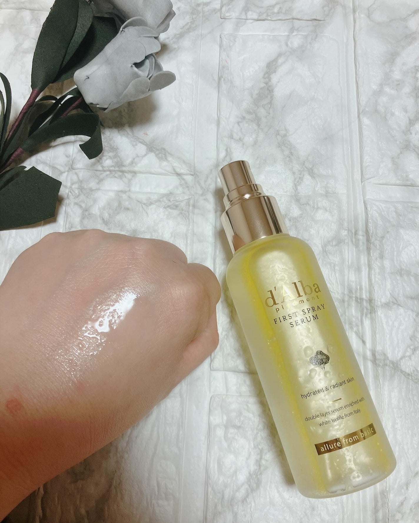 ダルバ ホワイトトリュフファーストスプレーセラム/ダルバ/ミスト状化粧水を使ったクチコミ(3枚目)
