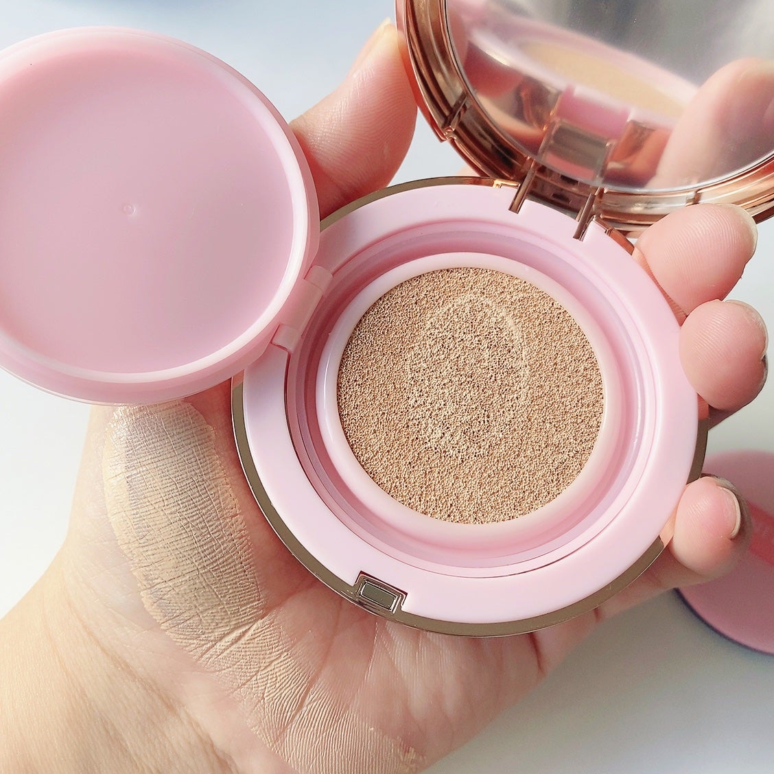 ピンクティーツリーカバーアップグロウクッション/APLIN/クッションファンデーションを使ったクチコミ(5枚目)