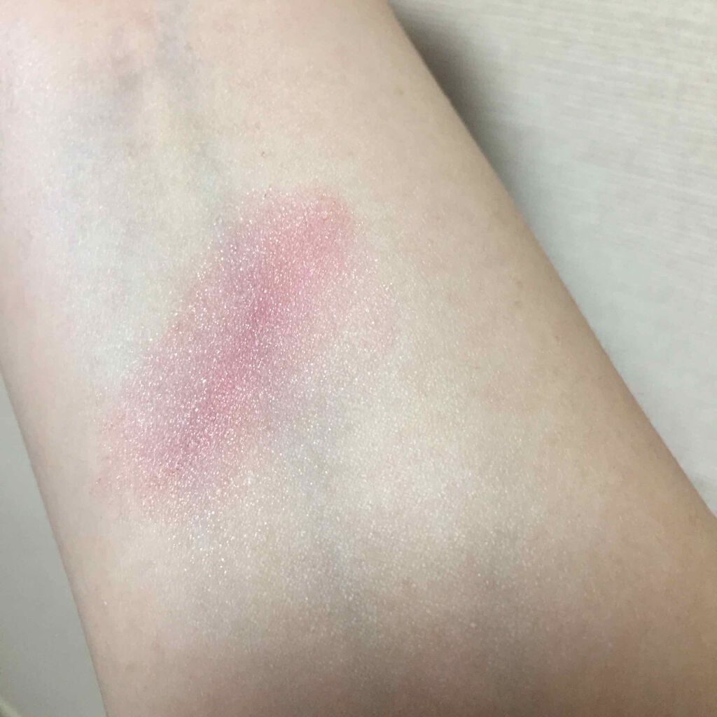 パウダー チーク 571 レッド系パール(数量限定色)/ちふれ/パウダーチークを使ったクチコミ（3枚目）