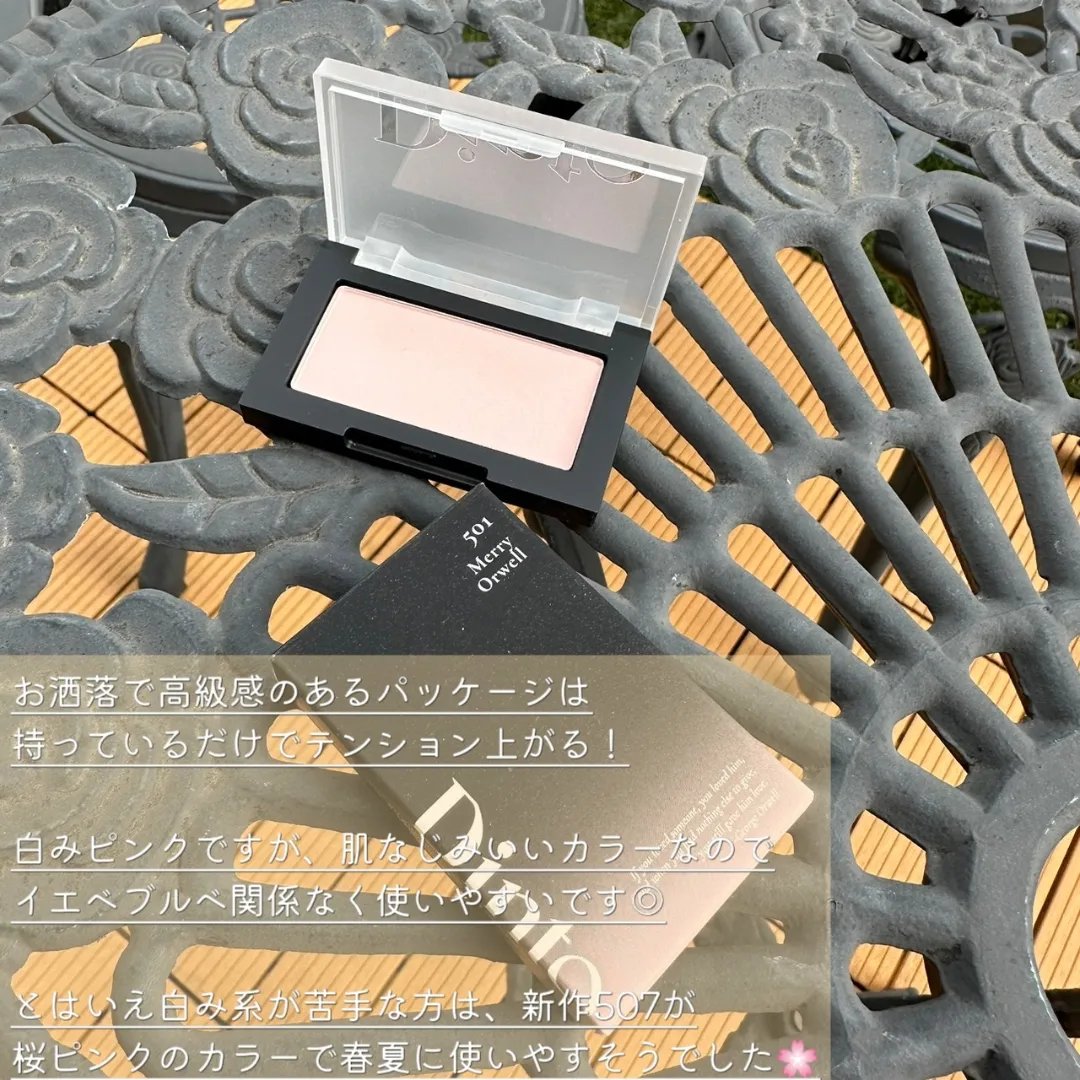 ブラーフィニシュブラッシャー 501 メアリーオーウェル/Dinto/パウダーチークを使ったクチコミ（2枚目）