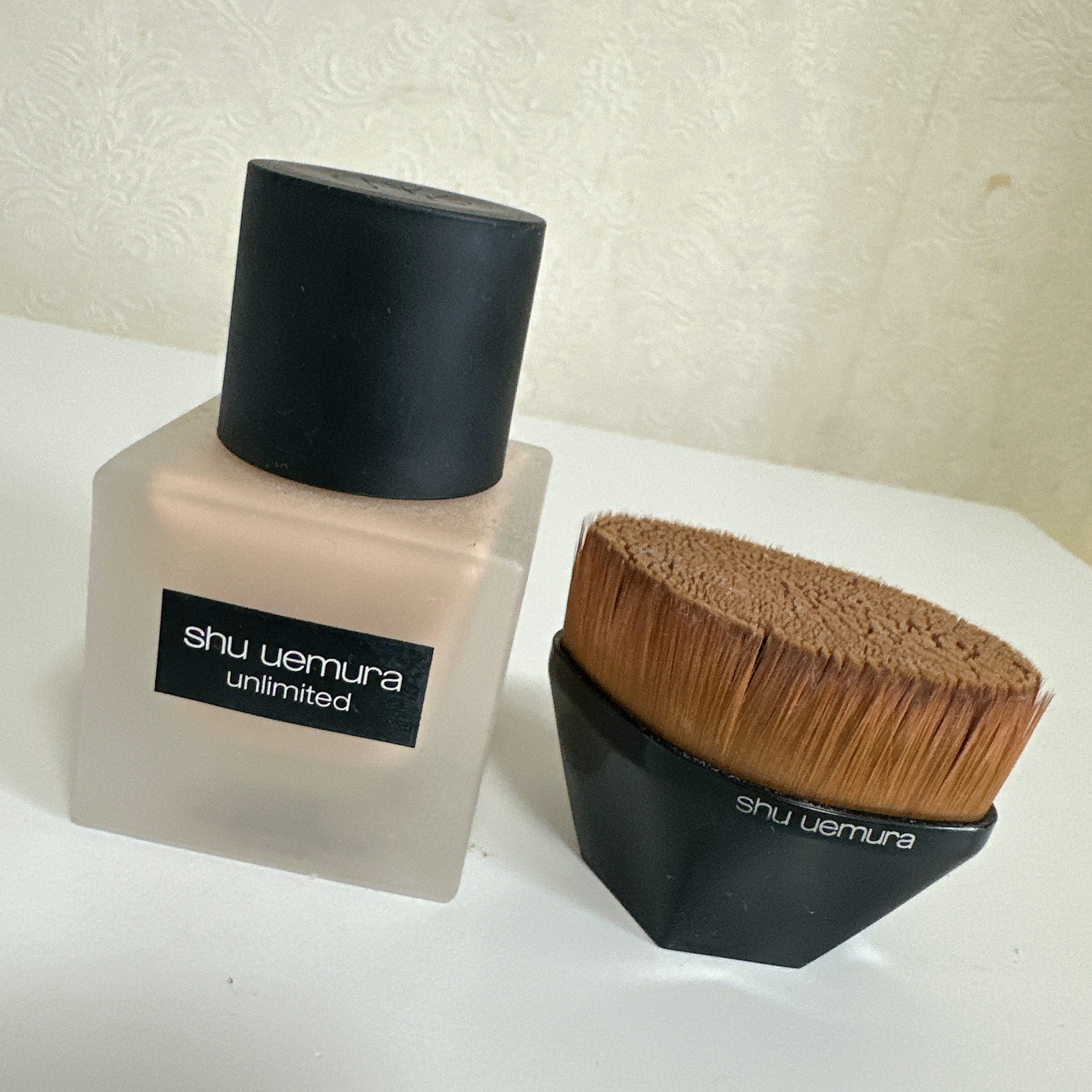ペタル 55 ファンデーション ブラシ/shu uemura/メイクブラシを使ったクチコミ（1枚目）