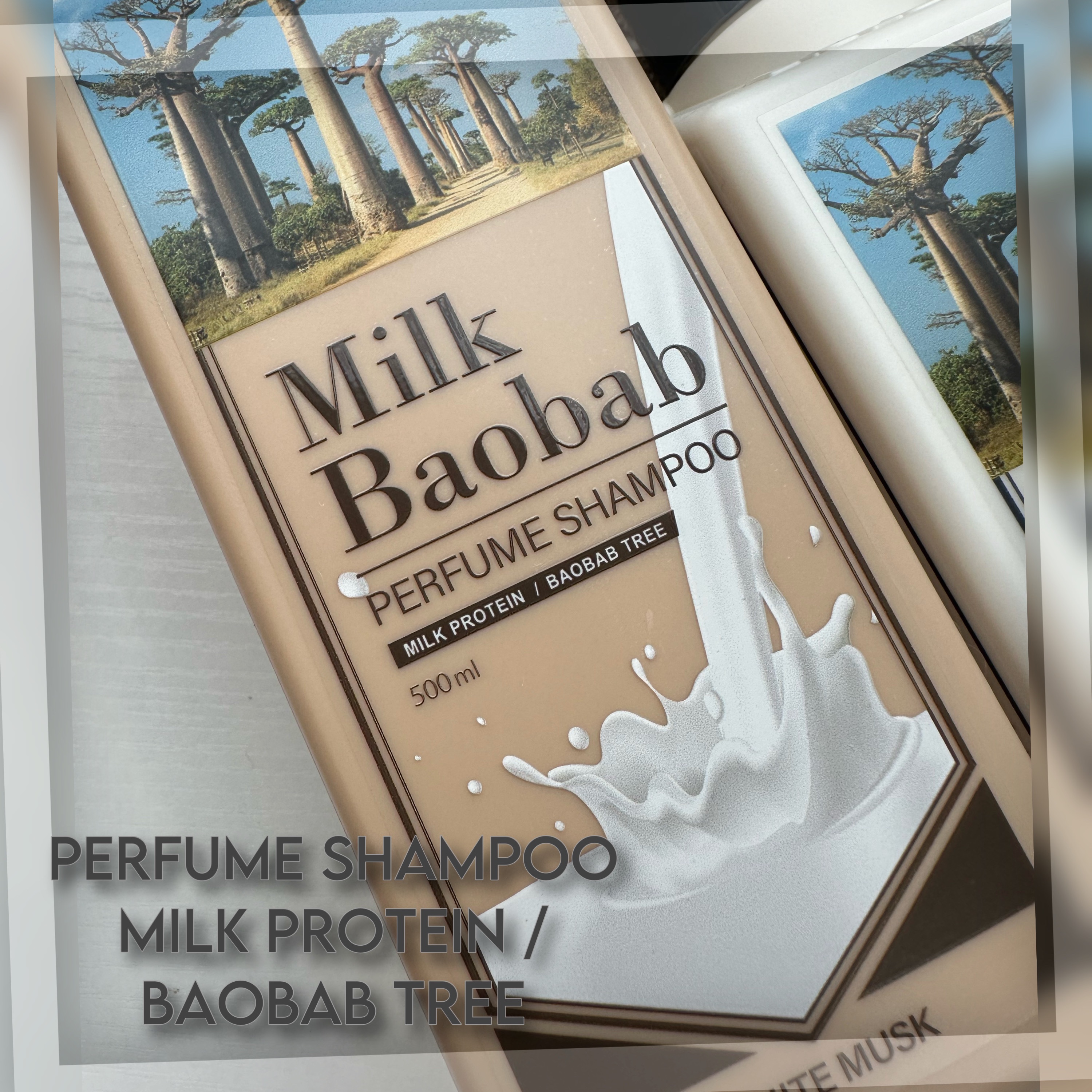 パフュームシャンプー/トリートメント (ホワイトムスク) シャンプー 500ml/ミルクバオバブ/市販シャンプーを使ったクチコミ（2枚目）