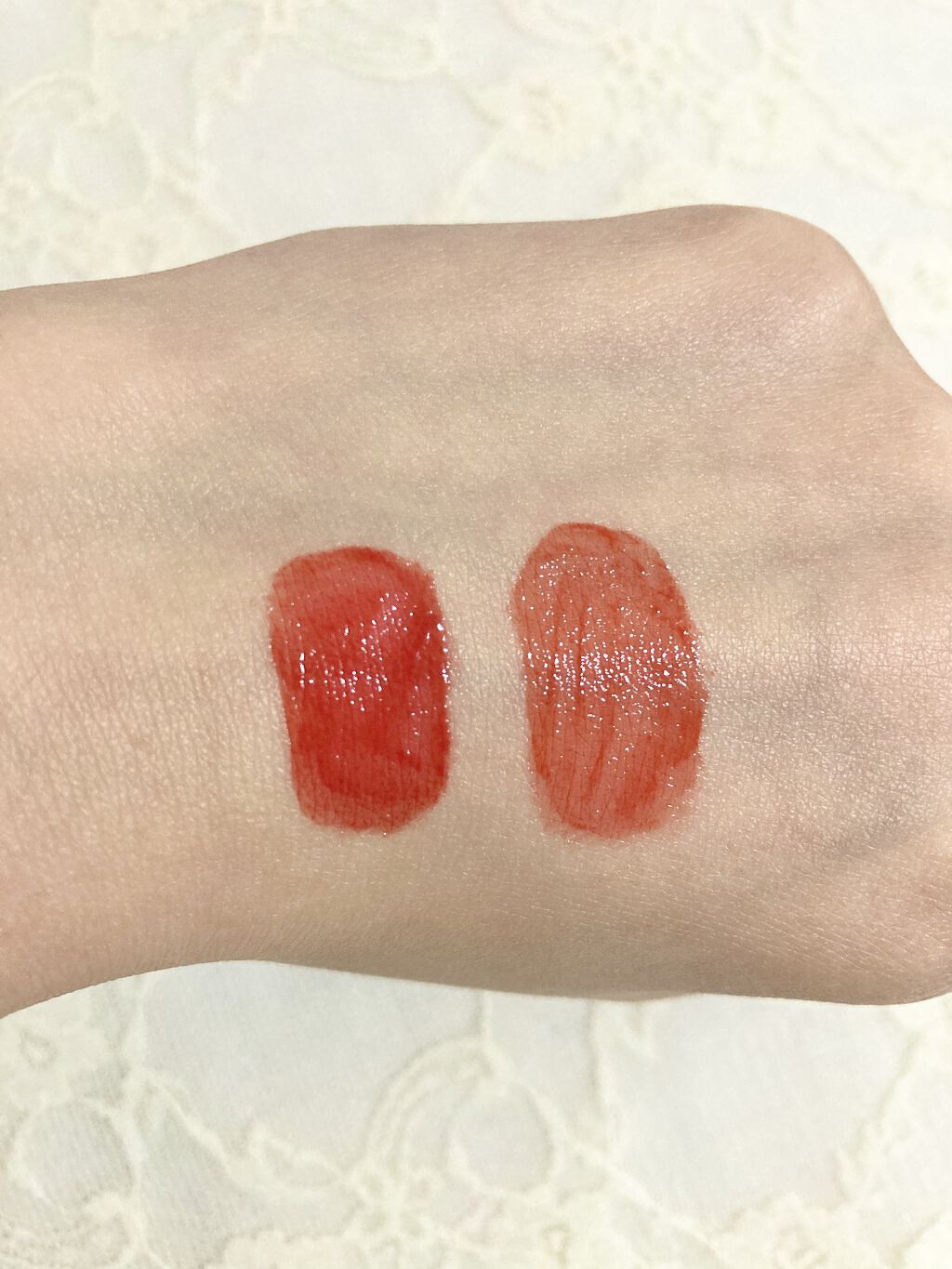 ジューシーラスティングティント/rom&nd/リップティントを使ったクチコミ（3枚目）