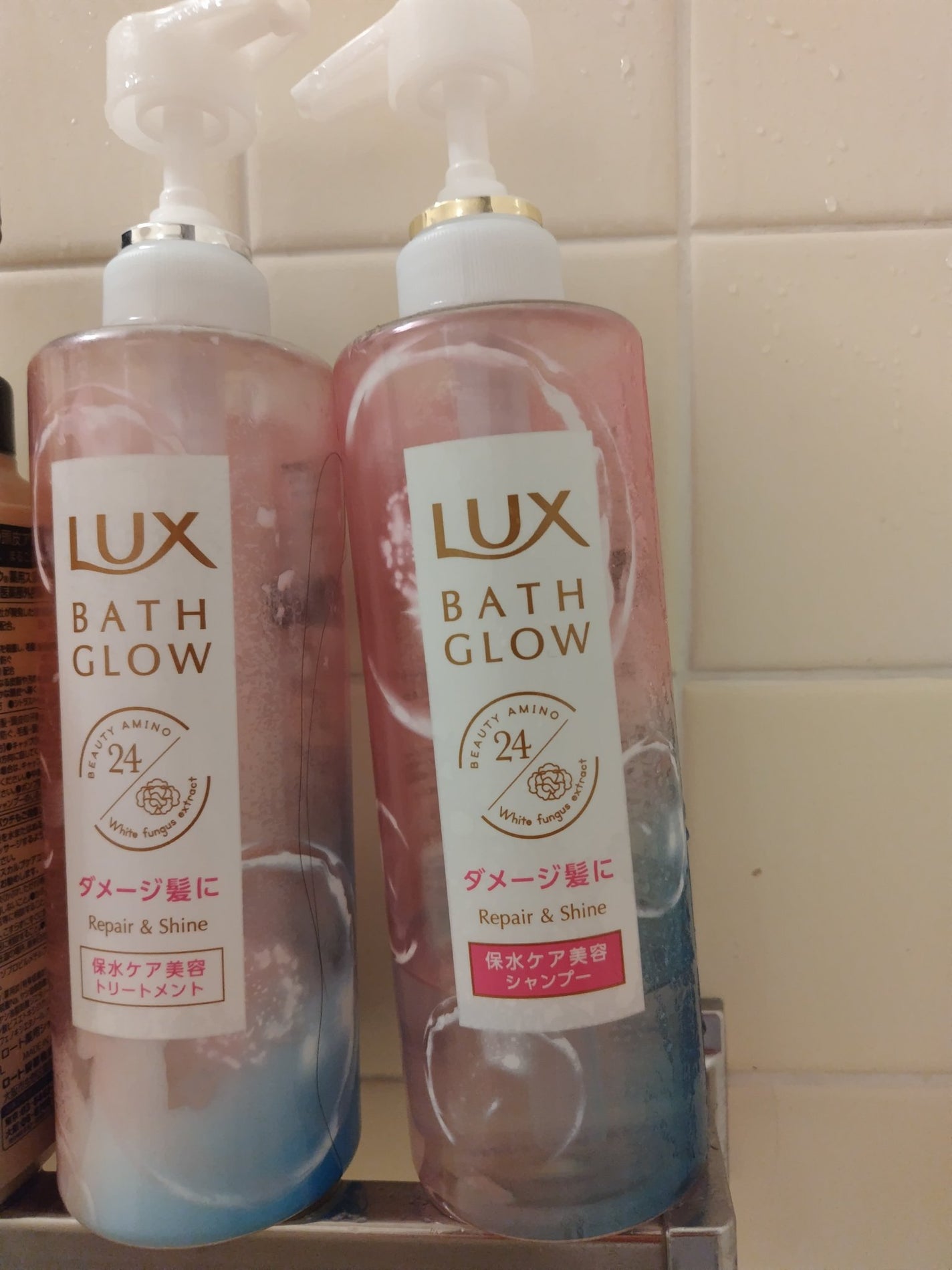 バスグロウ リペア&シャイン シャンプー/トリートメント/LUX/シャンプー・コンディショナーを使ったクチコミ(1枚目)