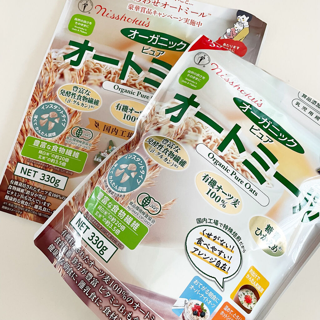 オーガニック ピュア オートミール/ニッショク/オートミールを使ったクチコミ（1枚目）