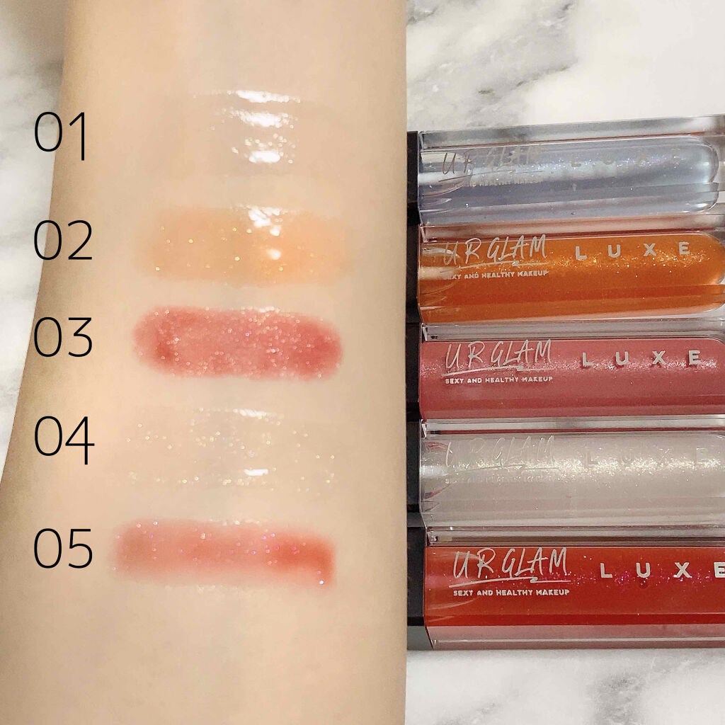 UR GLAM LUXE TINT LIP GLOSS/U R GLAM/リップグロスを使ったクチコミ(2枚目)