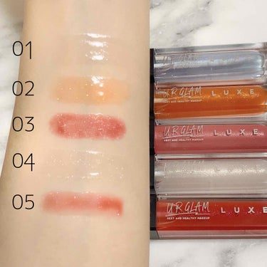 UR GLAM LUXE　TINT LIP GLOSS クリアオレンジ/U R GLAM/リップグロスを使ったクチコミ（2枚目）