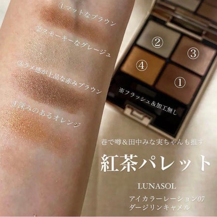 アイカラーレーション/LUNASOL/アイシャドウパレットを使ったクチコミ(3枚目)