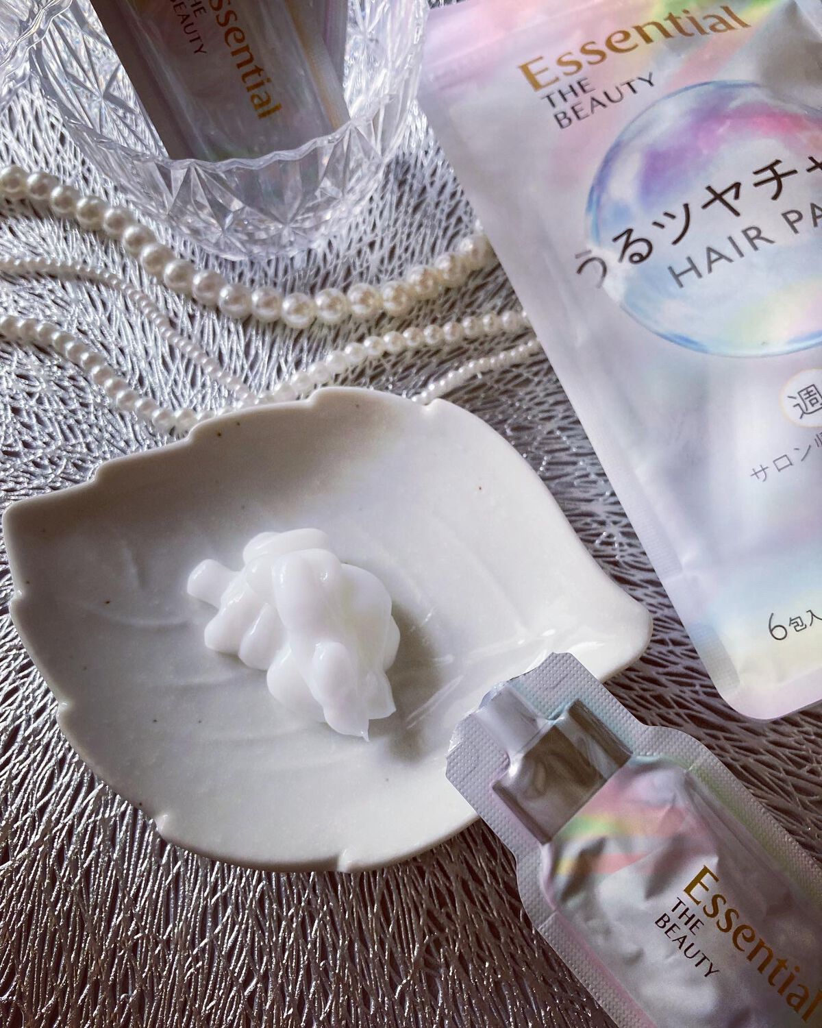 ザビューティ うるツヤチャージヘアパック/エッセンシャル/ヘアマスク・ヘアパックを使ったクチコミ(2枚目)