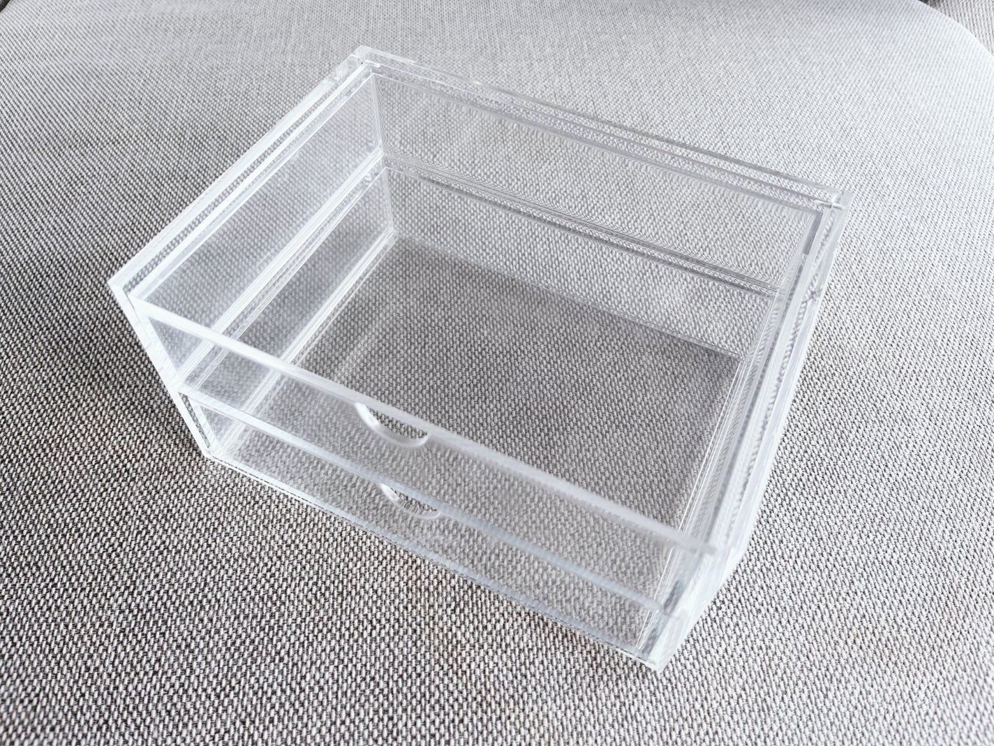 重なるアクリルケース2段フタ付引出/無印良品/その他を使ったクチコミ(2枚目)