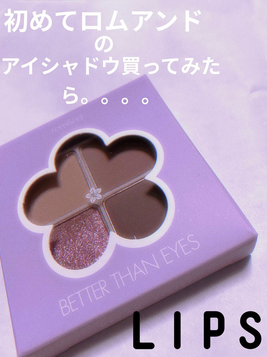 ベターザンアイズ/rom&nd/アイシャドウパレットを使ったクチコミ(1枚目)