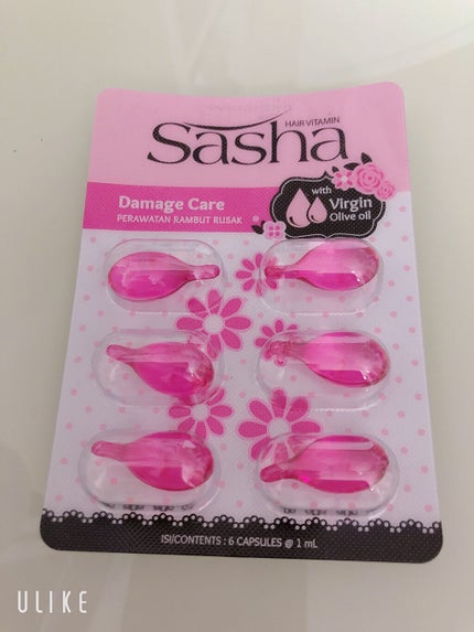 ヘアビタミン ピンク(ダメージケア)/Sasha/ヘアオイルを使ったクチコミ(1枚目)