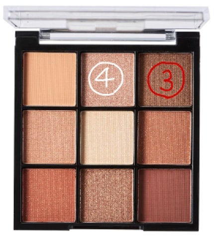 アイ カラー(チップ付)/ちふれ/アイシャドウパレットを使ったクチコミ(4枚目)