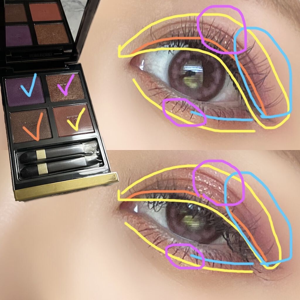 アイ カラー クォード/TOM FORD BEAUTY/アイシャドウパレットを使ったクチコミ（3枚目）