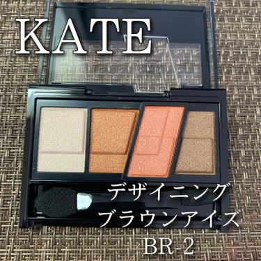 デザイニングブラウンアイズ BR-2 コーラルブラウン/KATE/パウダーアイシャドウを使ったクチコミ（1枚目）