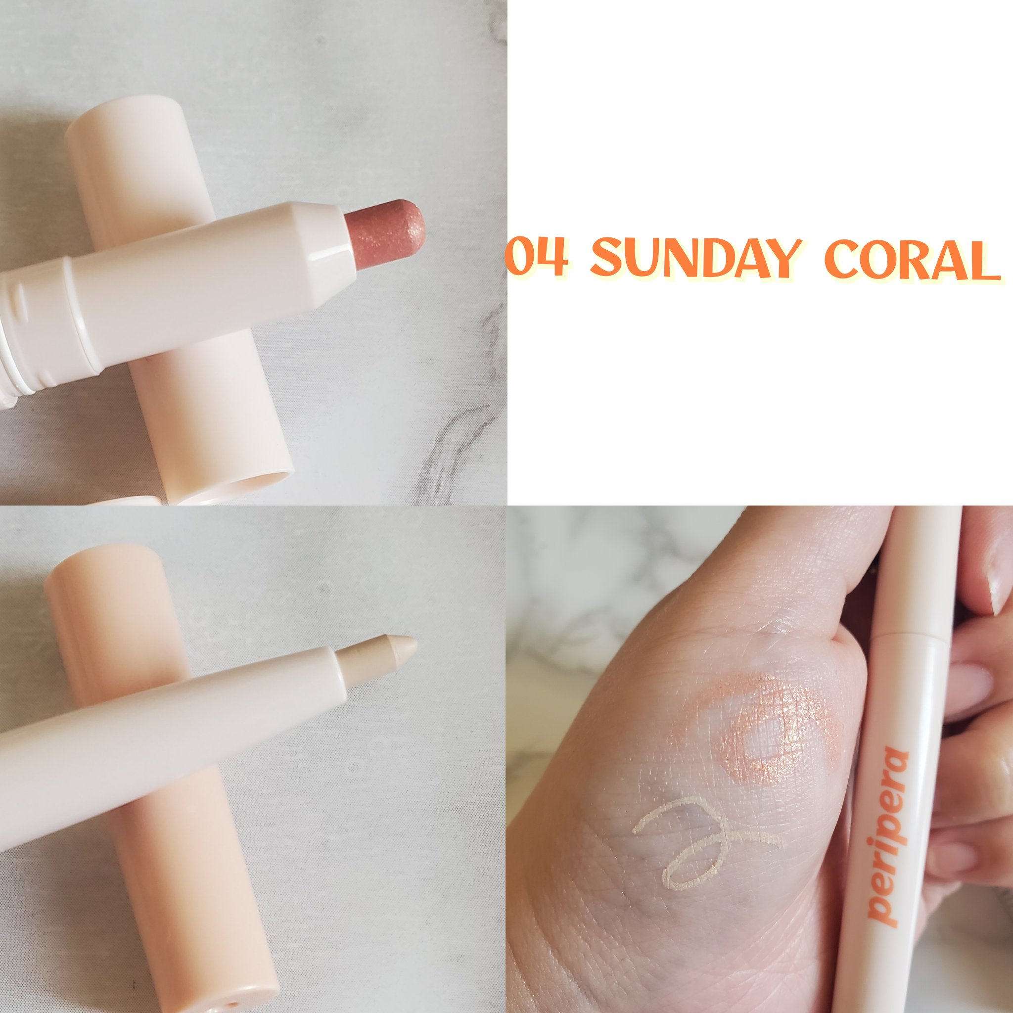  シュガー トゥインクル デュオ アイ スティック/PERIPERA/スティックアイシャドウを使ったクチコミ（2枚目）