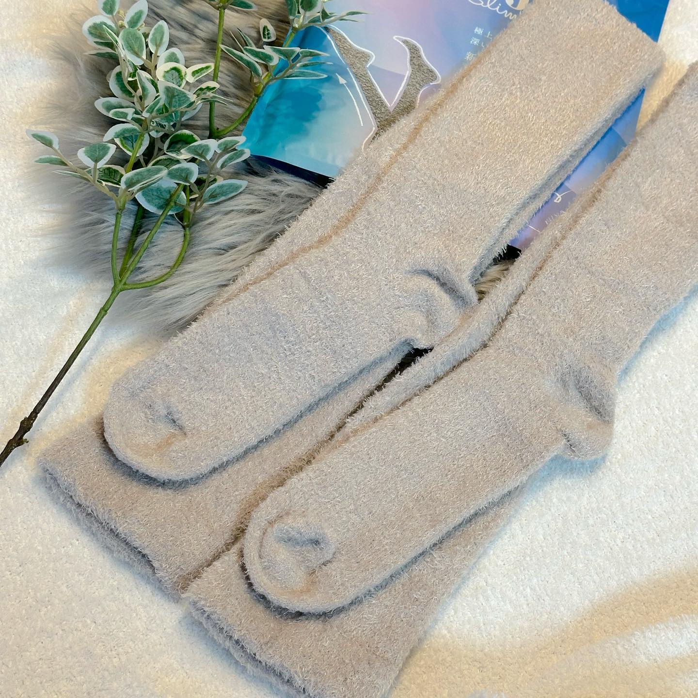 FuWaly Slim ソックスタイプロング スモーキーホワイト/グラマラスパッツシリーズ/着圧ソックス・レギンスを使ったクチコミ（3枚目）