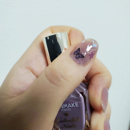 カラフルネイルズ N63 ダスティライラック/キャンメイク/マニキュアを使ったクチコミ(2枚目)