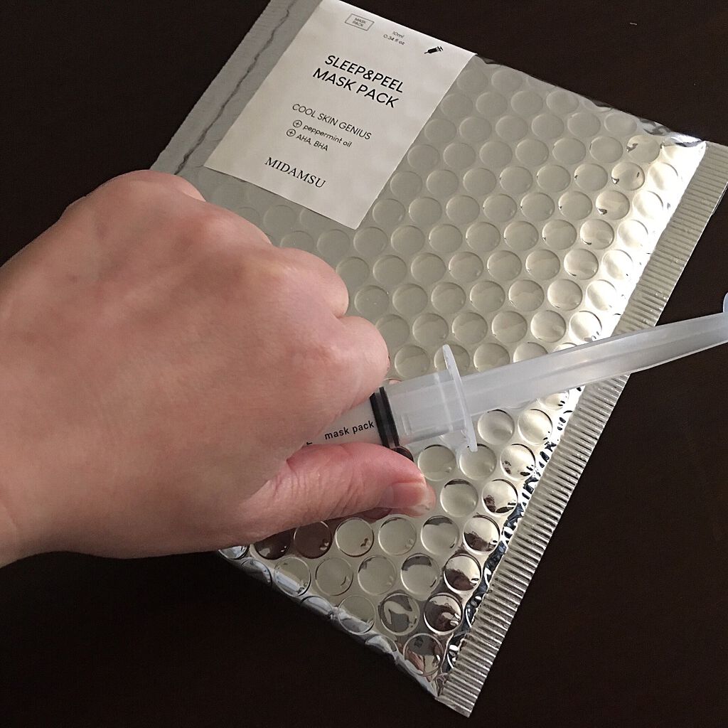 梅ちゃんアラフィフツヤ肌オタク on LIPS 「𓅪𓂃𓈒𓏸このかわいい注射器の形のパックは「MIDAMSU(ミ..」(6枚目)