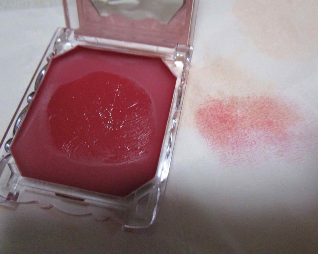 リップ＆チーク ジェル 07 タルトフランボワーズ/キャンメイク/ジェル・クリームチークを使ったクチコミ（2枚目）