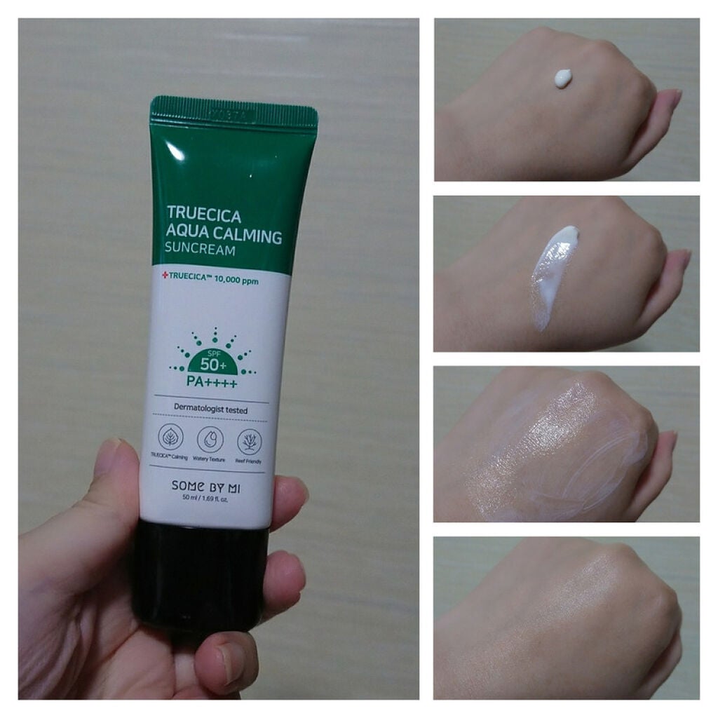 TRUECICA アクアカーミング日焼け止め/SOME BY MI/日焼け止めクリームを使ったクチコミ(3枚目)